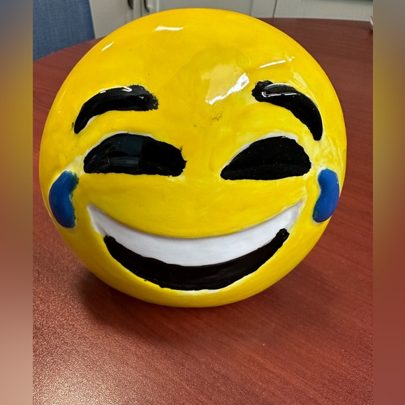 Other - Handmade ceramic LOL emoji bank. Guaranteed to make u smile when looking at it.